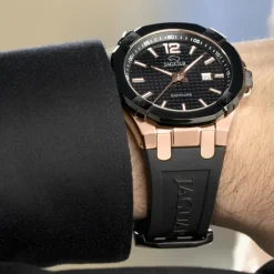 Jaguar Herrenuhr Silikon schwarz Jaguar Diplomatic Armbanduhr UJ1013/1