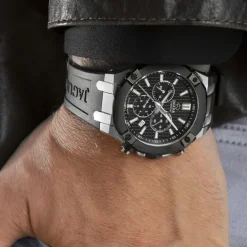 Jaguar Herrenuhr Silikon schwarz Jaguar Diplomatic Armbanduhr UJ1020/2