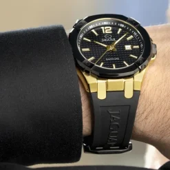 Jaguar Herrenuhr Silikon schwarz Jaguar Diplomatic Armbanduhr UJ1012/1