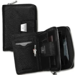 Jennifer Jones Leder schwarz Portemonnaie RFID OPJ708S