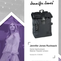 Jennifer Jones Rucksack Polyester schwarz unisex - OTJ6520S