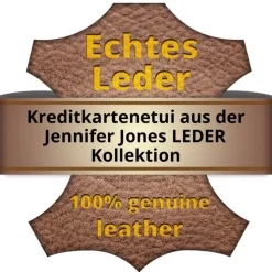 Jennifer Jones Visitenkartenetui Croco Leder Kreditkartenetui schwarz OPJ402S