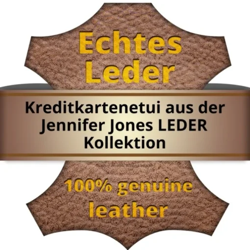 Jennifer Jones Visitenkartenetui Croco Leder Kreditkartenetui schwarz OPJ402S