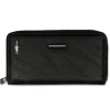 Jennifer Jones Wristlet Echtleder schwarz Damen Portemonnaie OTJ504S