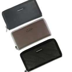 Jennifer Jones Wristlet Echtleder schwarz Damen Portemonnaie OTJ504S