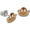 Kinder Ohrring Affe braun Silber Ohrstecker Kinderschmuck TW SDO8112N