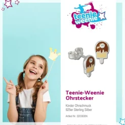 Kinder Ohrring Eis am Stiel Silber Ohrstecker Kinderschmuck TW SDO600N