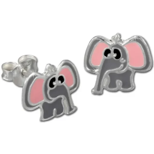 Kinder Ohrring Elefant Silber Ohrstecker Kinderschmuck TW SDO8107K