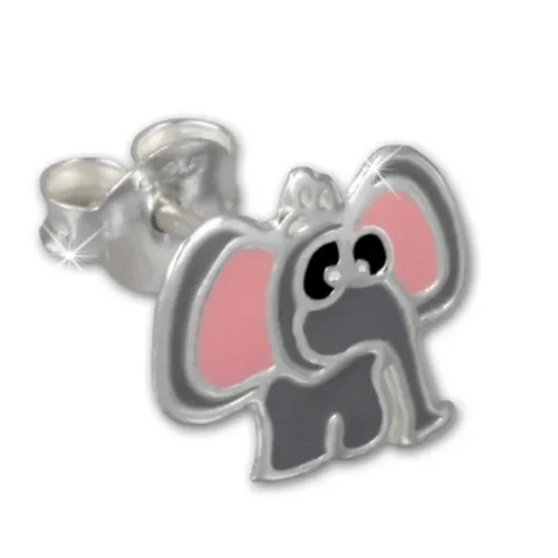 Kinder Ohrring Elefant Silber Ohrstecker Kinderschmuck TW SDO8107K