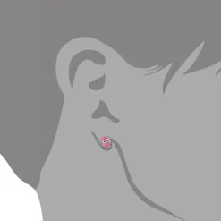 Kinder Ohrring Eule rosa Silber Ohrstecker Kinderschmuck TW SDO8101P