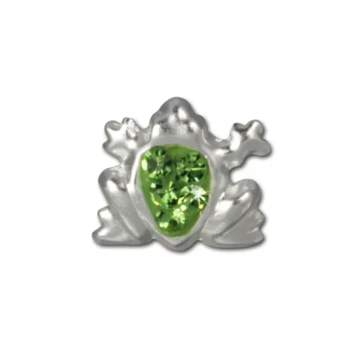 Kinder Ohrring Frosch grün Silber Ohrstecker Kinderschmuck TW SDO8005L