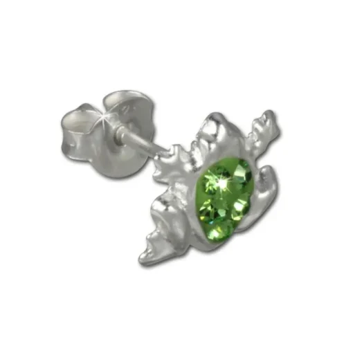 Kinder Ohrring Frosch grün Silber Ohrstecker Kinderschmuck TW SDO8005L