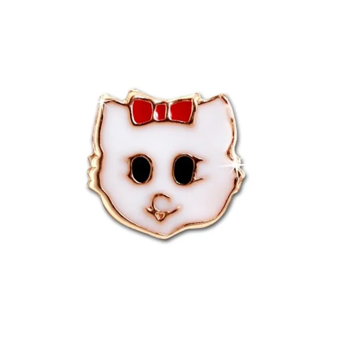 Kinder Ohrring Katze rosevergoldet 925 Sterling Silber Kinderschmuck TW SDO8169E