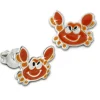 Kinder Ohrring Krabbe orange Ohrstecker 925 Kinderschmuck TW SDO8136O