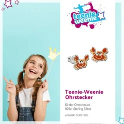 Kinder Ohrring Krabbe orange Ohrstecker 925 Kinderschmuck TW SDO8136O