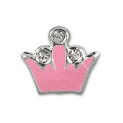 Kinder Ohrring Krone rosa Silber Ohrstecker Kinderschmuck TW SDO8105P