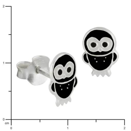Kinder Ohrring Käuzchen Silber Ohrstecker Kinderschmuck TW SDO8100S