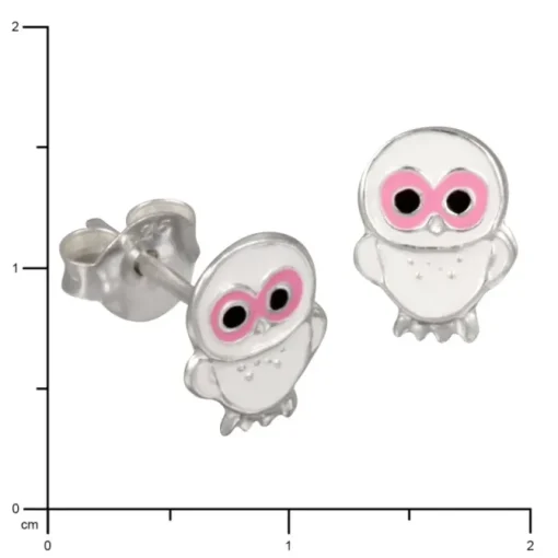 Kinder Ohrring Käuzchen Silber Ohrstecker Kinderschmuck TW SDO8100W
