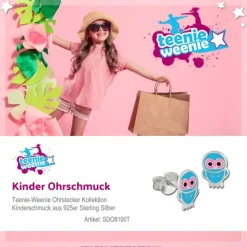 Kinder Ohrring Käuzchen Silber Ohrstecker Kinderschmuck TW SDO8100T