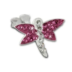 Kinder Ohrring Libelle pink Silber Ohrstecker Kinderschmuck TW SDO8021P