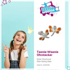 Kinder Ohrring Libelle Silber Ohrstecker Kinderschmuck TW SDO8109O