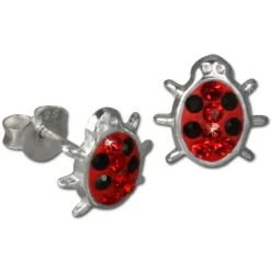 Kinder Ohrring Marienkäfer Silber Ohrstecker Ohrschmuck TW SDO8011R