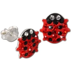Kinder Ohrring Marienkäfer Silber Ohrstecker Ohrschmuck TW SDO8003R
