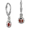 Kinder Ohrring Marienkäfer 925er Silber Ohrhänger Kinderschmuck TW SDO584R
