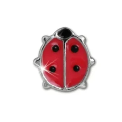 Kinder Ohrring Marienkäfer rot-pink Silber Ohrstecker Kinderschmuck SDO217R