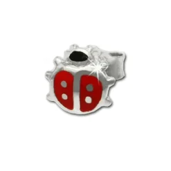 Kinder Ohrring Marienkäfer rot Silber Ohrstecker Kinderschmuck SDO211R