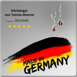 Kinder Ohrring Marienkäfer 925er Silber Ohrhänger Kinderschmuck TW SDO584R