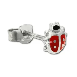 Kinder Ohrring Marienkäfer rot Silber Ohrstecker Kinderschmuck SDO211R