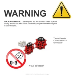 Kinder Ohrring Marienkäfer Silber Ohrstecker Ohrschmuck TW SDO8003R