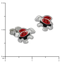 Kinder Ohrring Marienkäfer Silber Ohrstecker Kinderschmuck TW SDO213R