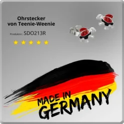 Kinder Ohrring Marienkäfer Silber Ohrstecker Kinderschmuck TW SDO213R