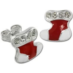 Kinder Ohrring Nikolausstiefel Silber Ohrstecker Kinderschmuck TW SDO612R