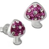 Kinder Ohrring Pilz pink Silber Ohrstecker Kinderschmuck TW SDO8020P
