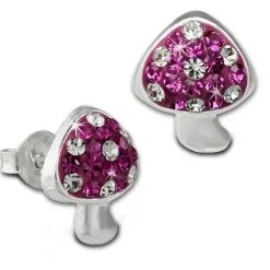 Kinder Ohrring Pilz pink Silber Ohrstecker Kinderschmuck TW SDO8020P