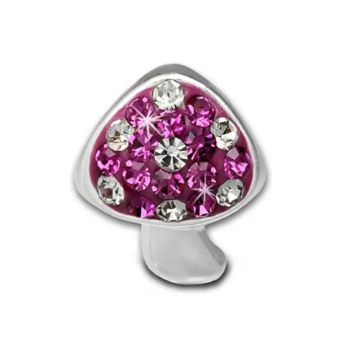 Kinder Ohrring Pilz pink Silber Ohrstecker Kinderschmuck TW SDO8020P