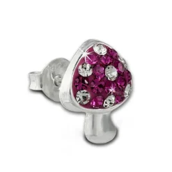 Kinder Ohrring Pilz pink Silber Ohrstecker Kinderschmuck TW SDO8020P