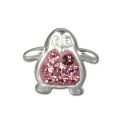 Kinder Ohrring Pinguin rosa Silber Ohrstecker Kinderschmuck TW SDO8004A
