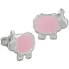 Kinder Ohrring Schäfchen rosa Silber Ohrstecker Kinderschmuck TW SDO8128A