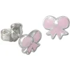 Kinder Ohrring Schleife rosa 925er Ohrstecker Kinderschmuck TW SDO608A