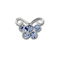 Kinder Ohrring Schmetterling blau Ohrstecker 925 Kinderschmuck TW SDO8015B