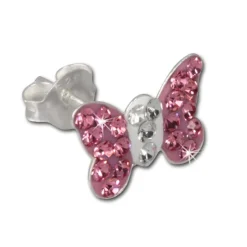 Kinder Ohrring Schmetterling Silber Ohrstecker Ohrschmuck TW SDO8002A
