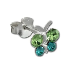 Kinder Ohrring Schmetterling grün Ohrstecker 925 Kinderschmuck TW SDO8014G