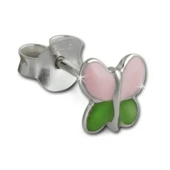 Kinder Ohrring Schmetterling Silber Ohrstecker Kinderschmuck TW SDO215A
