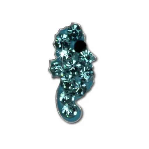 Kinder Ohrring Seepferd türkis 925er Silber Kinderschmuck TW SDO8019T