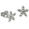 Kinder Ohrring Seestern weiß 925er Silber Kinderschmuck TW SDO8018W
