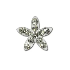 Kinder Ohrring Seestern weiß 925er Silber Kinderschmuck TW SDO8018W